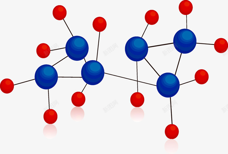 分子结构矢量图ai免抠素材_新图网 https://ixintu.com 分子 基因 结构 矢量图