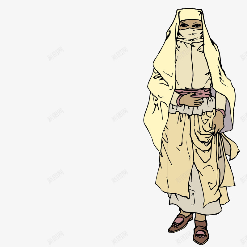 阿拉伯妇女png免抠素材_新图网 https://ixintu.com 妇女 民族服饰 阿拉伯人 阿拉伯人头像