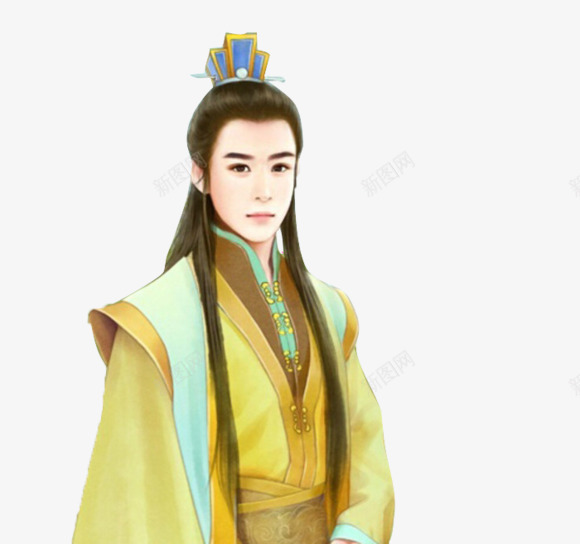 黄衣高贵古风男子png免抠素材_新图网 https://ixintu.com 古风 男子 高贵