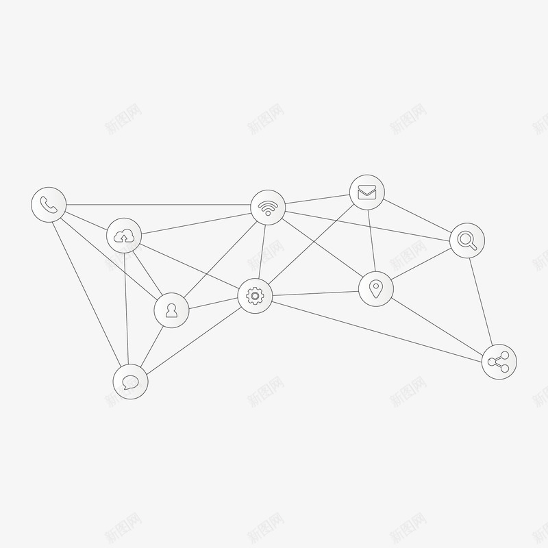 空间几何连接关系连接符png免抠素材_新图网 https://ixintu.com 空间几何 连接关系 连接符