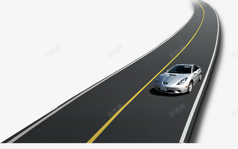 唯美公路汽车psd免抠素材_新图网 https://ixintu.com 公路 唯美 汽车