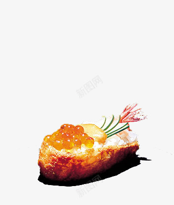 稻荷寿司psd免抠素材_新图网 https://ixintu.com 寿司 日系风 甜虾手握寿司 美食 虾尾