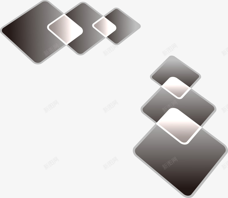 灰色拼接几何png免抠素材_新图网 https://ixintu.com 免抠PNG 几何 图形 拼接 混色 灰色 装饰图案