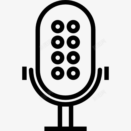 麦克风图标png_新图网 https://ixintu.com 技术 收音机 电子 语音记录 酿酒 音响 麦克风