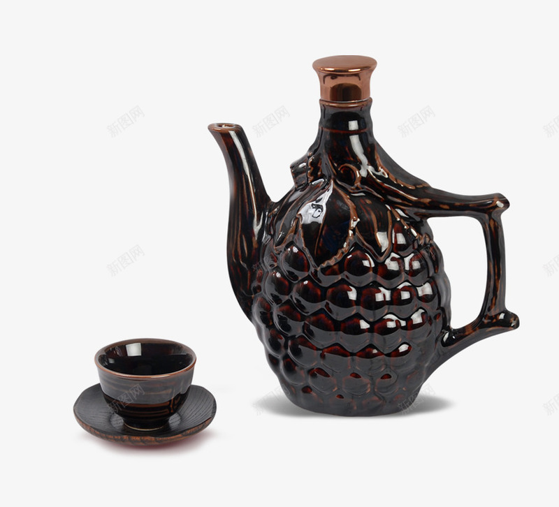 古典壶杯子png免抠素材_新图网 https://ixintu.com 壶 杯子 茶壶 茶杯 酒壶