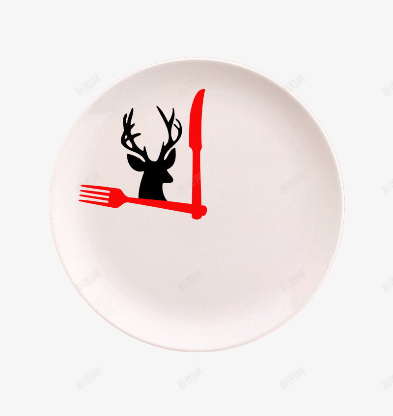 美食牺牲品羚羊png免抠素材_新图网 https://ixintu.com 刀叉 盘子 美食牺牲品 羚羊 餐具