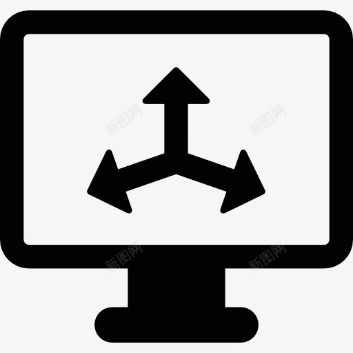 屏幕三箭图标png_新图网 https://ixintu.com 技术 电脑显示器 电视屏幕 电视监控 箭 计算机屏幕
