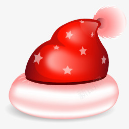 圣诞节主题图标红色圣诞帽图标