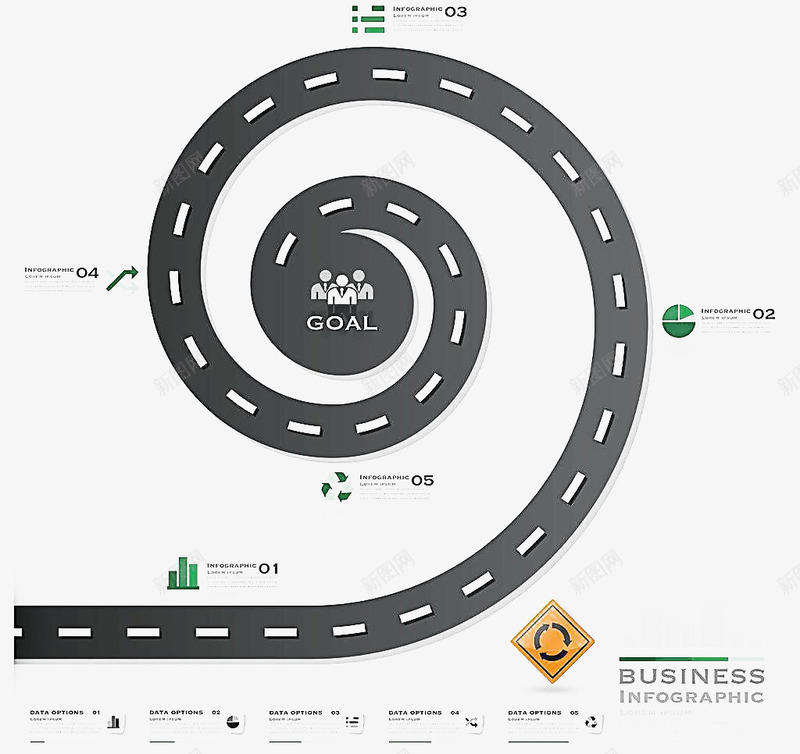 有质感的公路元素png免抠素材_新图网 https://ixintu.com 元素 公路 平面 设计 质感