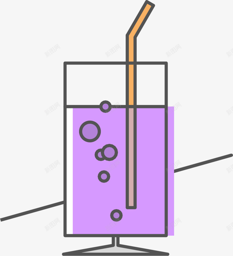 抽象描绘png免抠素材_新图网 https://ixintu.com 描绘 绘画 饮料杯子