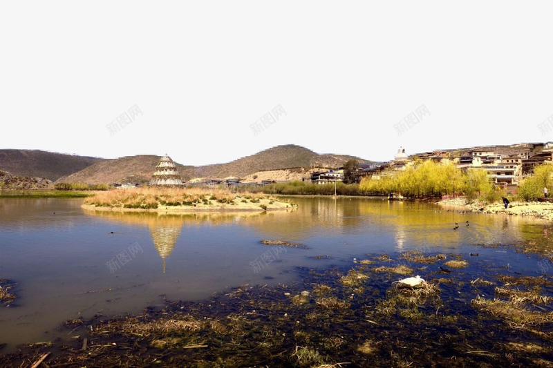 云南松赞林寺风景png免抠素材_新图网 https://ixintu.com 云南 旅游 景点 著名 风景