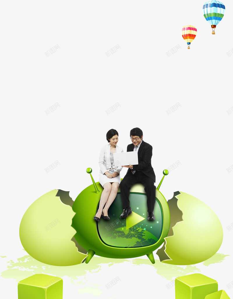 创意电视上的男女psd免抠素材_新图网 https://ixintu.com 浜虹墿 鍒涙剰鐢佃 鍟嗗姟浜虹墿 鍟嗗姟鐢峰 鐢佃 铔嬪