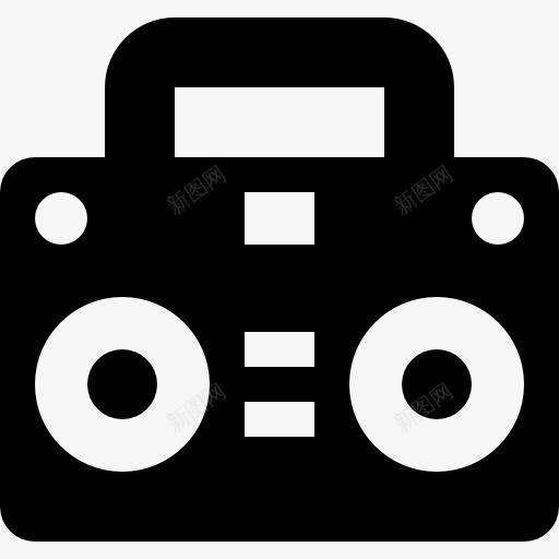 radiocassete图标png_新图网 https://ixintu.com 便携式电子盒 收音机 音乐 音乐播放器