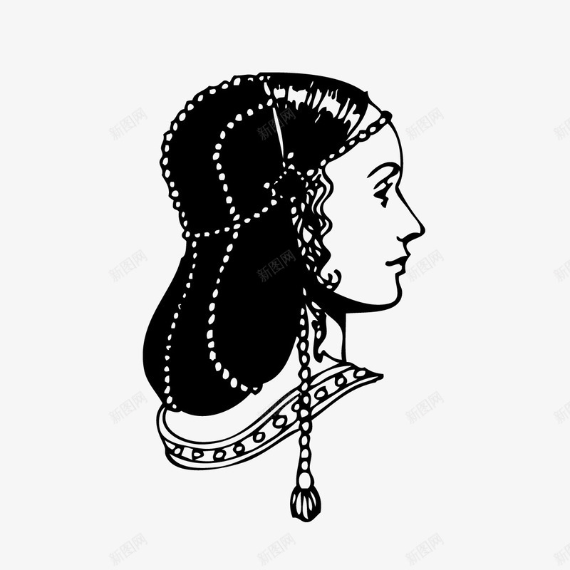 美丽的异域姑娘png免抠素材_新图网 https://ixintu.com 人物刻画 人物肖像 手绘平面 民族服饰 民族风 漂亮女孩 首饰头饰