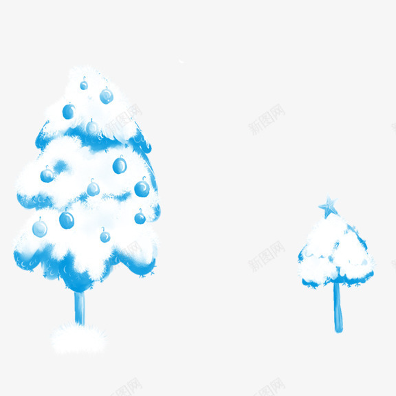 雪松psd免抠素材_新图网 https://ixintu.com 松树 雪 雪松