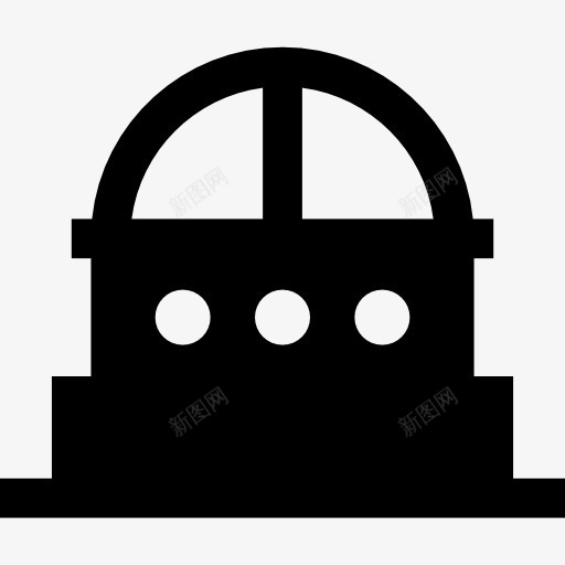 天文台图标png_新图网 https://ixintu.com 天文台 天文学 建筑 教育 望远镜 科学 空间 银河系