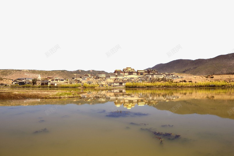 云南松赞林寺风景png免抠素材_新图网 https://ixintu.com 云南 旅游 景点 著名 风景