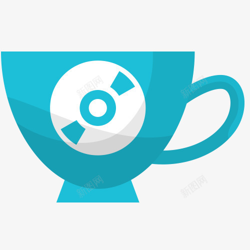 杯子png免抠素材_新图网 https://ixintu.com 卡通 器皿 手绘 陶瓷杯