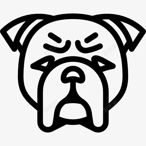 斗牛犬图标png_新图网 https://ixintu.com 动物 品种 宠物 狗