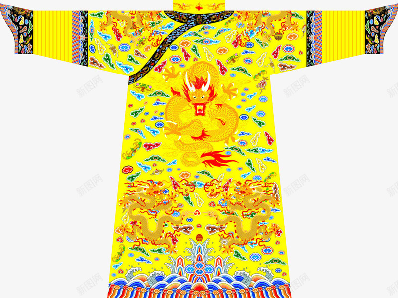 清朝服饰png免抠素材_新图网 https://ixintu.com 清朝服饰 清朝龙袍 龙袍