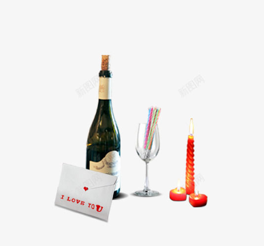 烛光红酒png免抠素材_新图网 https://ixintu.com 浪漫晚餐 烛光 烛光晚餐 红酒 蜡烛