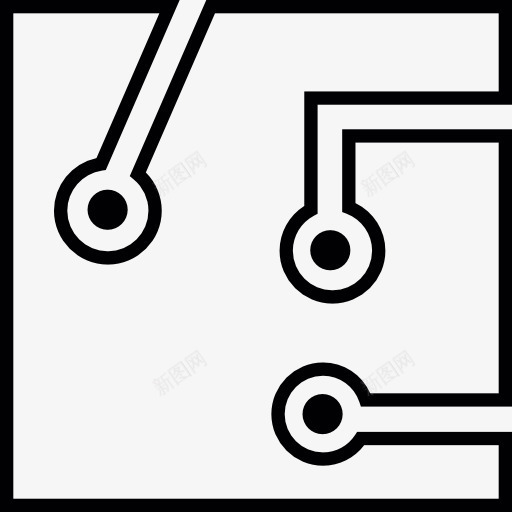 电路板图标png_新图网 https://ixintu.com 微芯片技术 技术 接线图 电子 芯片 计算机