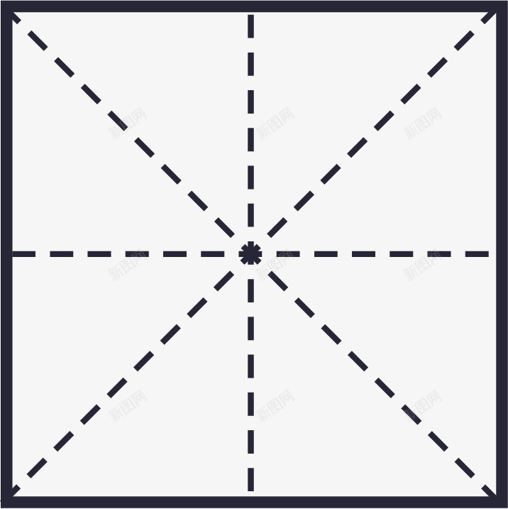 黑色虚线方框图标png_新图网 https://ixintu.com 方框 虚线 设计 黑色