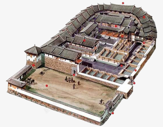 中国建筑png免抠素材_新图网 https://ixintu.com 古建筑 古楼 房屋 木架结构 瓦块