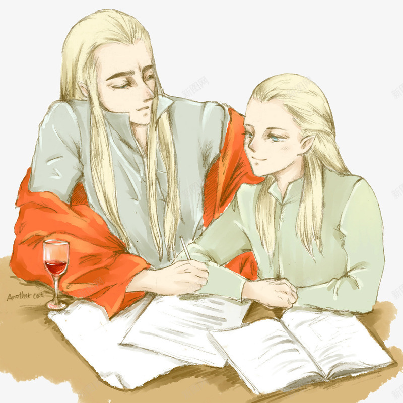 情侣一起学习漫画png免抠素材_新图网 https://ixintu.com 一起 一起学习 作业 写作业 同学 同桌 唯美 学习 学生 情侣 漫画 补习