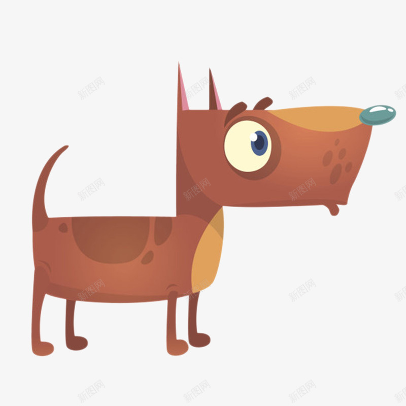 卡通大眼睛呆萌斗牛犬png免抠素材_新图网 https://ixintu.com Q版 免扣 免费下载 凶悍 动物 卡通 卡通斗牛犬 宠物 强壮 犬 狗 萌