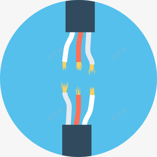 电缆图标png_新图网 https://ixintu.com 技术 电子 电缆 连接