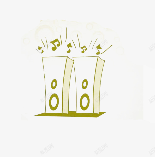 音响png免抠素材_新图网 https://ixintu.com 卡通手绘音响图片 美妙的音乐图片 艺术背景图片 装饰图片音律