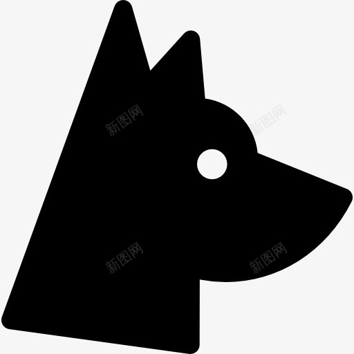 德国牧羊犬图标png_新图网 https://ixintu.com 动物 宠物 宠物狗 德牧 狗