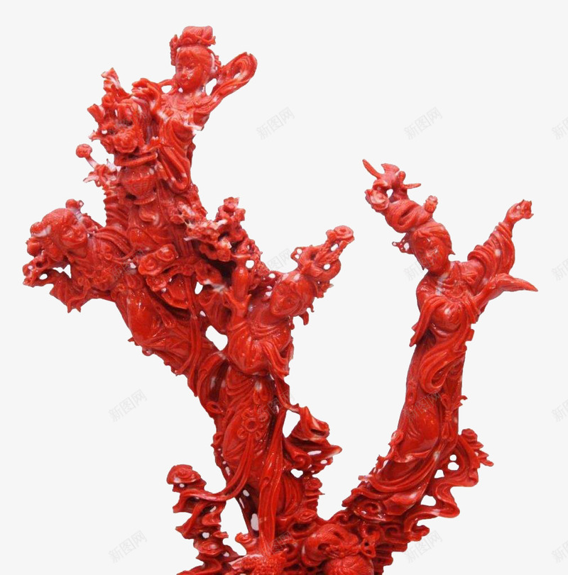 红珊瑚摆件工艺品png免抠素材_新图网 https://ixintu.com 传统 奢侈品 工艺品 摆件 收藏品 玉石 玉石古玩 珊瑚 红珊瑚 翡翠 雕刻