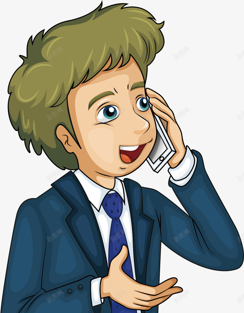 业务介绍矢量图ai免抠素材_新图网 https://ixintu.com 上班 业务介绍 卡通 手机 推销 最美的你 男孩 矢量图