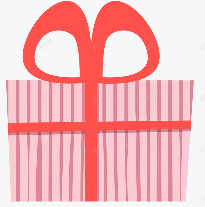 红色条纹礼品盒png免抠素材_新图网 https://ixintu.com AI格式 丝带 包装 彩色礼盒 礼物 礼盒 精致彩色礼盒矢量图 节日 蝴蝶结 见面礼