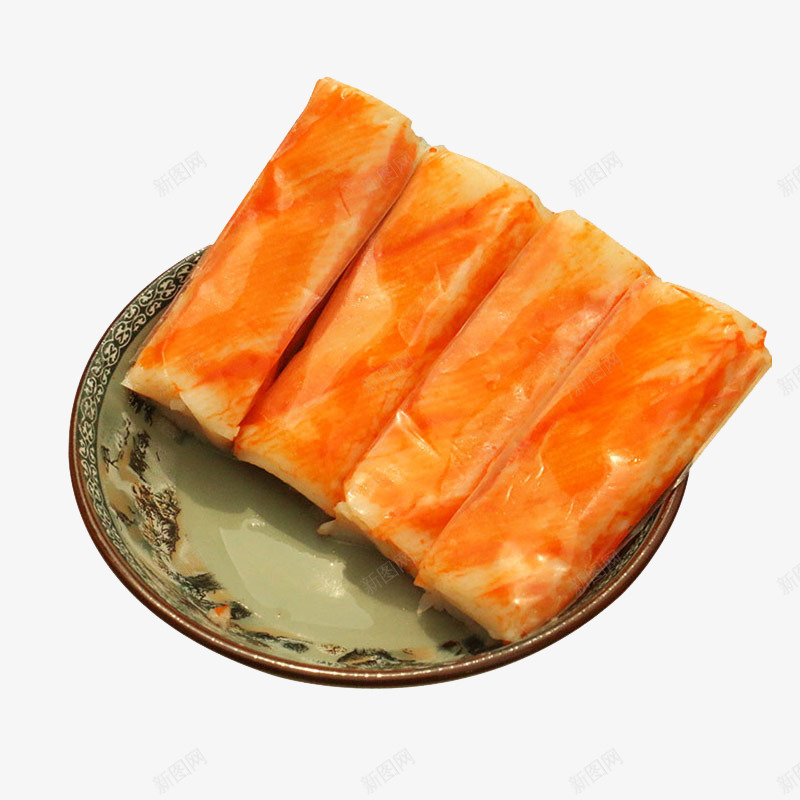 日式蟹足棒png免抠素材_新图网 https://ixintu.com 产品实物 螃蟹 蟹柳 蟹肉 蟹足棒