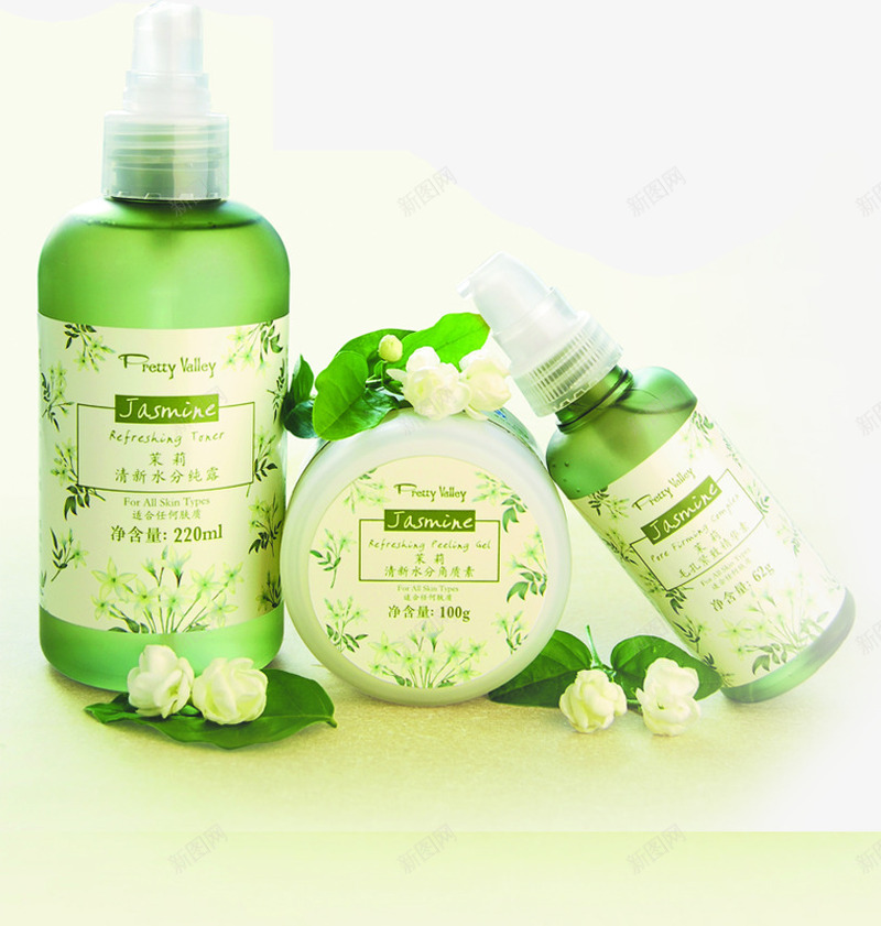 茉莉花朵化妆品包装png免抠素材_新图网 https://ixintu.com 包装 化妆品 花朵 茉莉