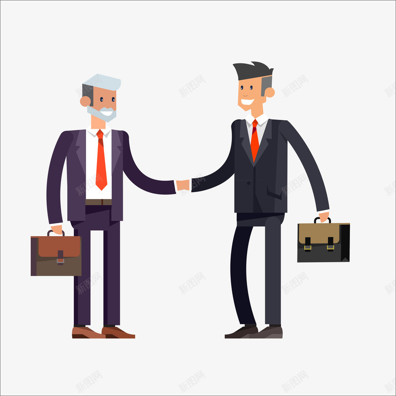 扁平化商务人物png免抠素材_新图网 https://ixintu.com ppt素材 交流 人物 合作 扁平化 扁平化元素 金融