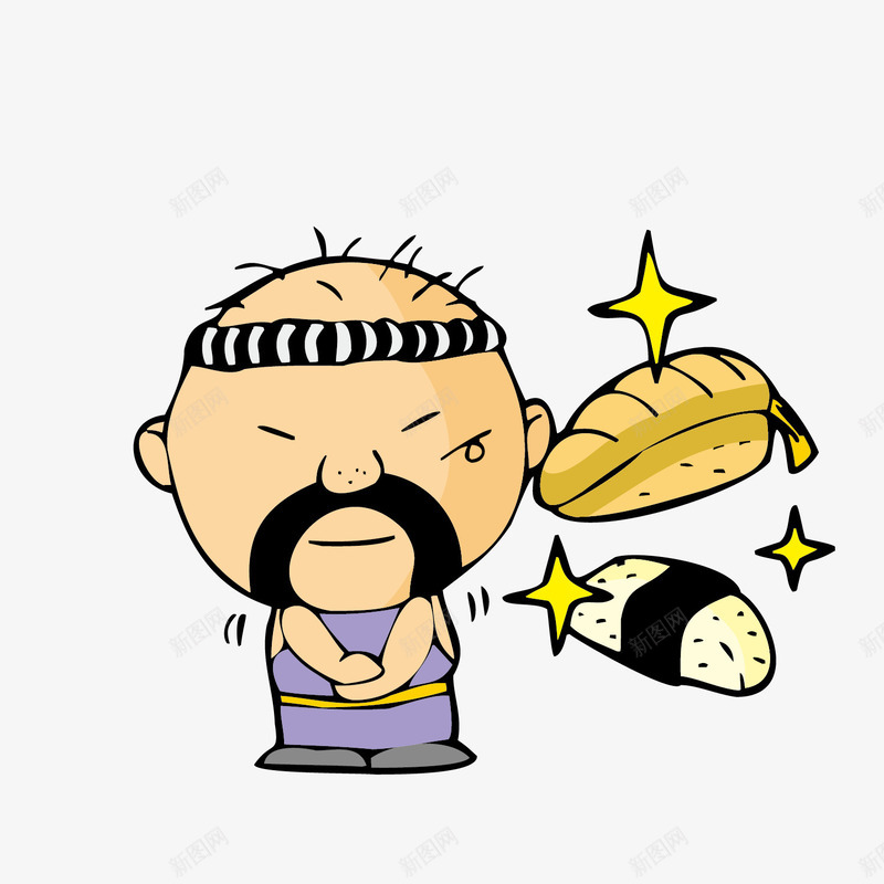 日式料理png免抠素材_新图网 https://ixintu.com 图案 料理 日式厨师