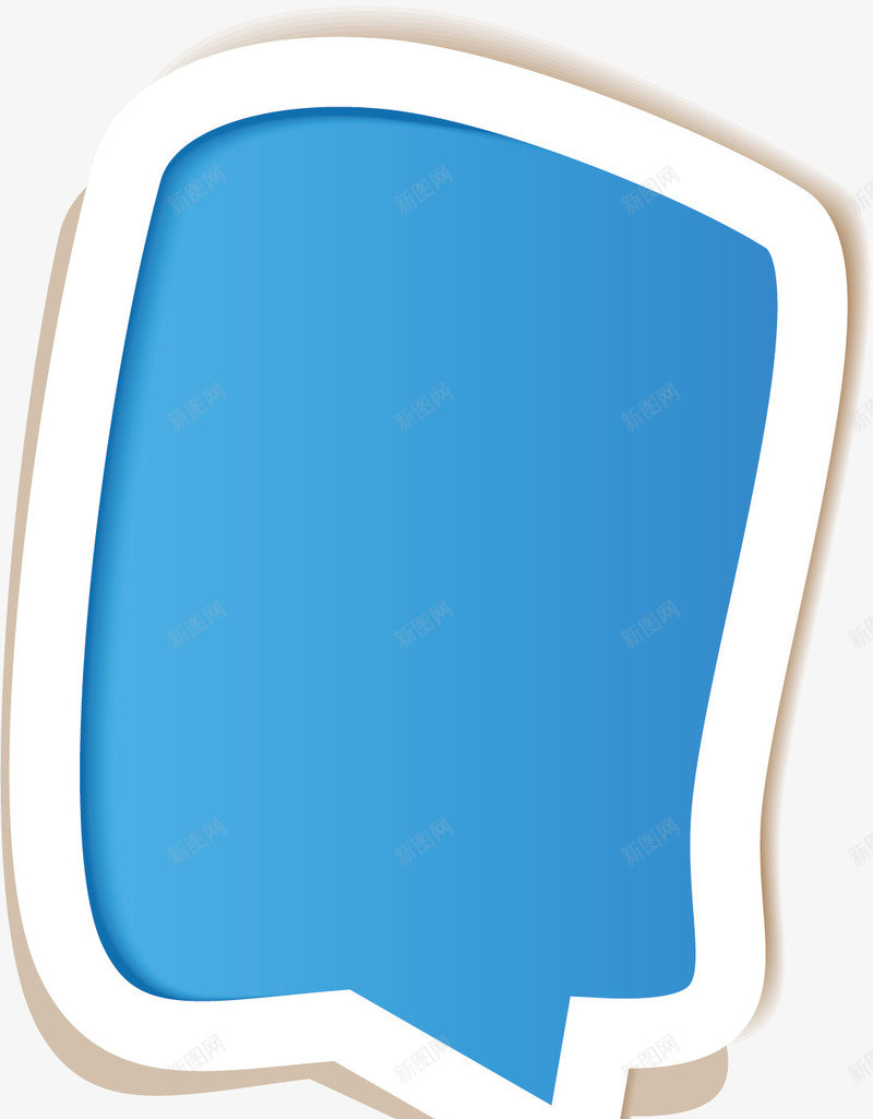 蓝色的不规则图形矢量图ai免抠素材_新图网 https://ixintu.com 不规则 图形 好看 白色 箭头 蓝色 边框 矢量图
