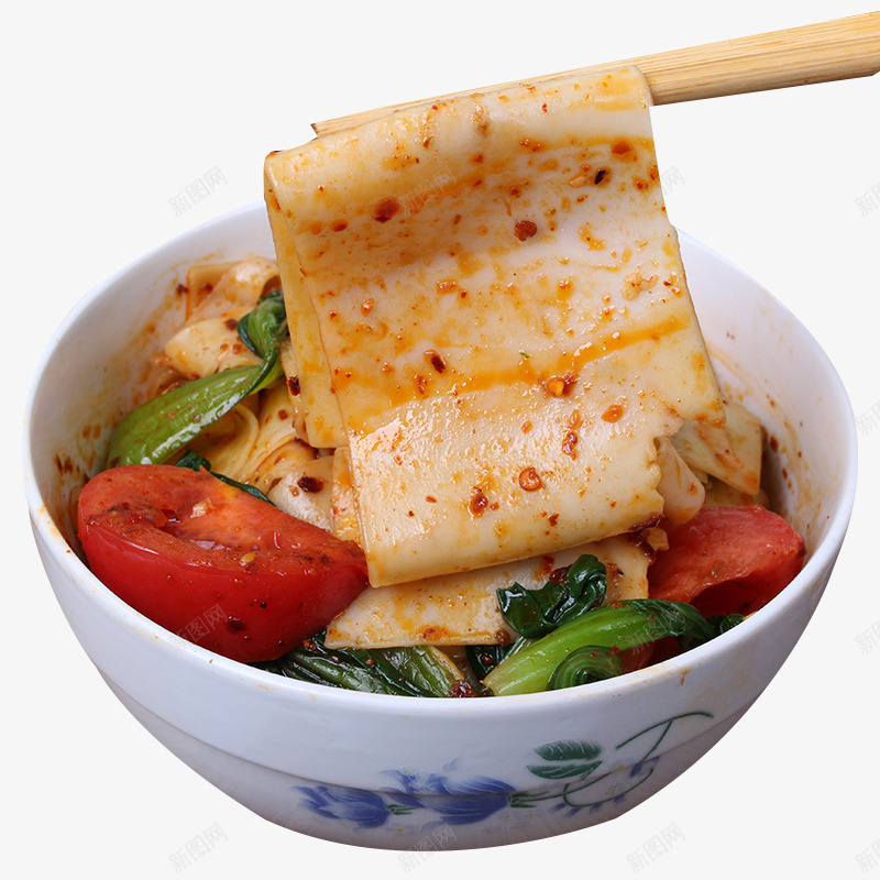 特色陕北面食裤带面png免抠素材_新图网 https://ixintu.com 中式快餐 宽面条素材 特色面食素材 裤带面素材