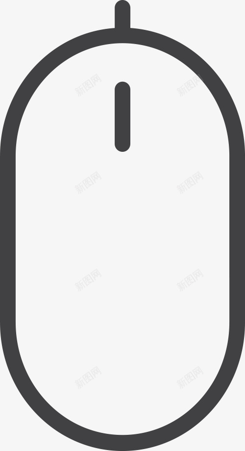 黑色鼠标图标png_新图网 https://ixintu.com PNG图形 PNG装饰 手绘 装饰 黑色 鼠标