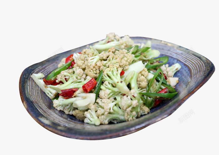 双椒炒花菜png免抠素材_新图网 https://ixintu.com 双椒炒花菜 美味 美食 餐饮 饮食