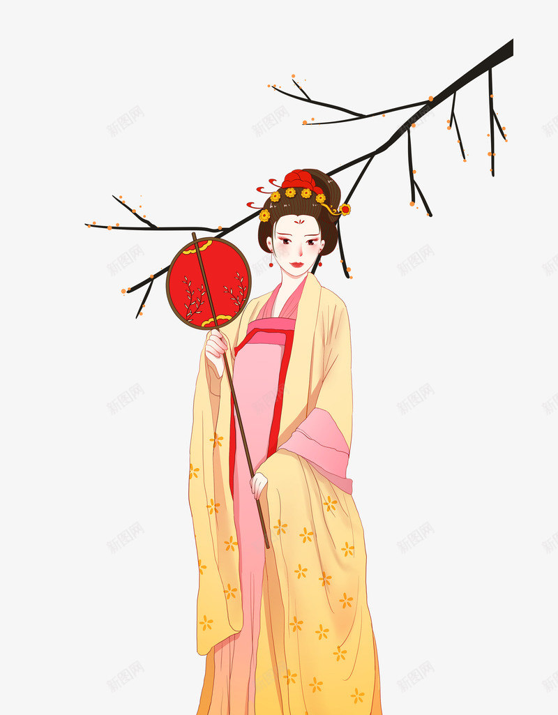 中国古典美女戏曲元素png免抠素材_新图网 https://ixintu.com 古风 唯美 稀奇 美女