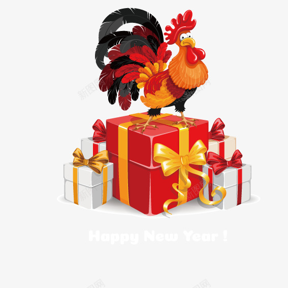 站在新年礼物上的公鸡png免抠素材_新图网 https://ixintu.com 公鸡 新年 新年礼包 新年礼包免抠图片 新年礼包狂欢送免费下载 新年礼包矢量 礼物