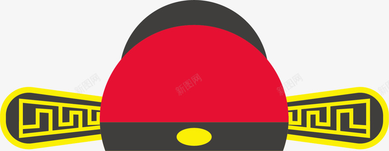 红色中国风新郎帽子png免抠素材_新图网 https://ixintu.com 中国式婚礼 古典帽子 婚庆 婚礼 新郎帽子 浪漫 爱情