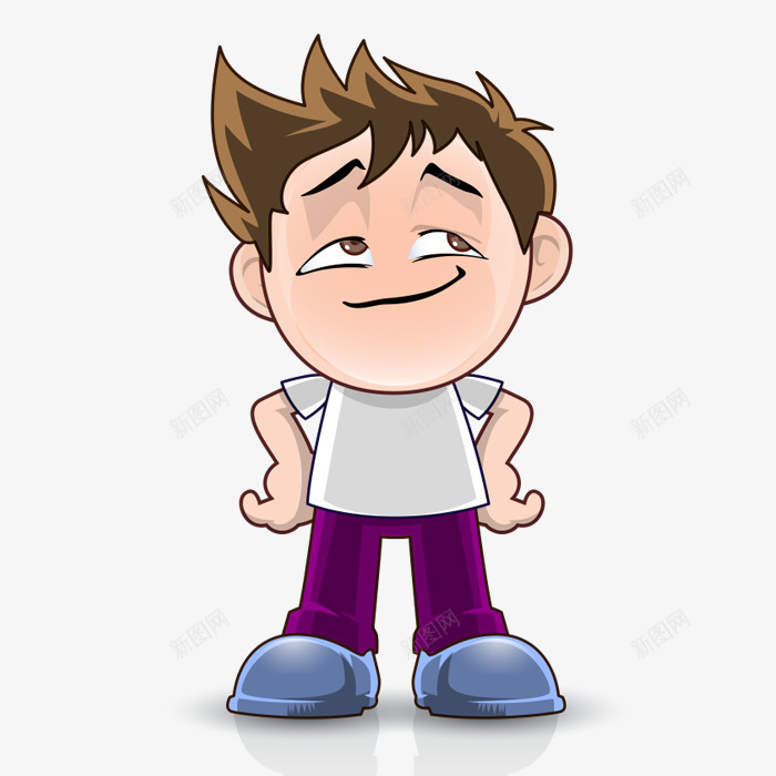 傲慢的男孩png免抠素材_新图网 https://ixintu.com png图形 png装饰 人物 卡通 男孩 装饰
