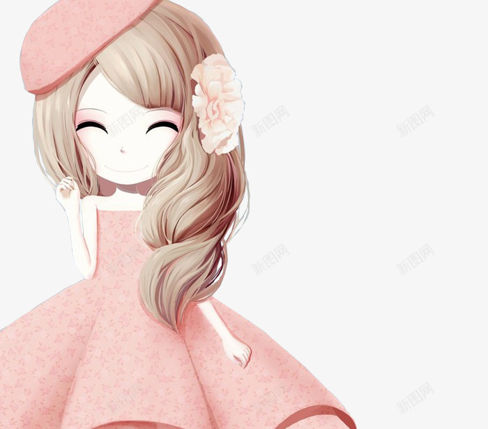 女生png免抠素材_新图网 https://ixintu.com 卡哇伊 卡通人物 可爱女生 唯美 小清新女生 美女