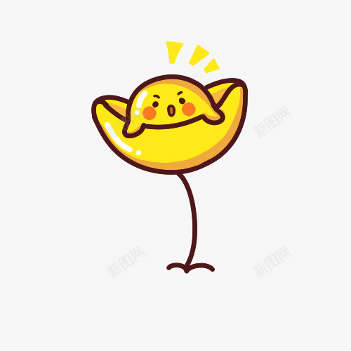 黄色卡通金子png免抠素材_新图网 https://ixintu.com png图形 png装饰 卡通 手绘 装饰 金子 黄色